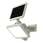 Projecteur solaire LED intégrée à détection Shomali 1000lm 9W IP44 blanc GoodHome - GoodHome dans le catalogue Castorama