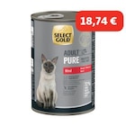 SELECT GOLD Pure Boîtes de Pâtée Chat Adute Bœuf 6x400 g à 18,74 € dans le catalogue Maxi Zoo