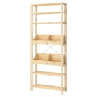 Regal mit Kästen mit Trennsteg/Kiefer von IVAR im aktuellen IKEA Prospekt für 120,99 €