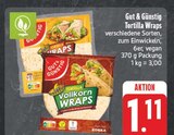 Tortilla Wraps im Angebot bei EDEKA in Chemnitz Tortilla Wraps Angebote von Gut & Günstig bei EDEKA Chemnitz für 1,11 €