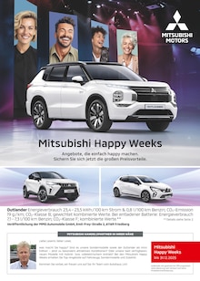 Aktueller Mitsubishi Prospekt "Mitsubishi Happy Weeks" Seite 1 von 1 Seiten