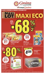 Prospectus Supermarchés Casino Supermarchés en cours, MAXI LOT MAXI ECO, 26 pages, 28/11/2023 - 10/12/2023 Catalogue Supermarchés Casino Supermarchés en cours à Neuilly-sur-Seine et alentours, MAXI LOT MAXI ECO, 26 pages, 28/11/2023 - 10/12/2023