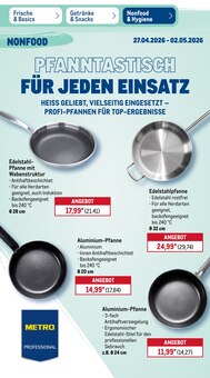 Pfanne im METRO Prospekt "Wochenangebote" mit 52 Seiten (Aachen)