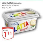 Halbfettmargarine Original Angebote von Lätta bei GLOBUS Salzgitter für 1,11 €