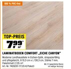 Laminatboden Comfort „Eiche Canyon“ Angebote bei OBI Kleve für 7,99 €