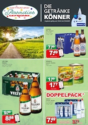 Getränke Paradies Getränkemarkt Prospekt der aktuellen Woche mit 4 Seiten, gültig von 16.06.2025 bis 21.06.2025, in Dortmund und Umgebung Aktueller Getränke Paradies Getränkemarkt Prospekt in Dortmund und Umgebung, "DIE GETRÄNKEKÖNNER" mit 4 Seiten, 16.06.2025 - 21.06.2025