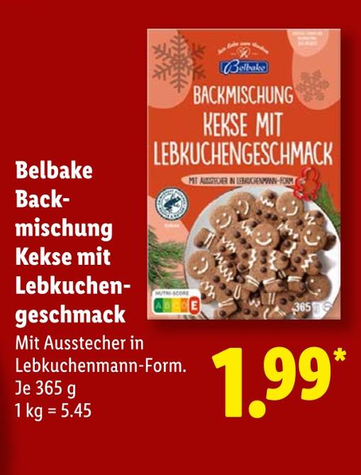 Backmischung Kekse mit Lebkuchengeschmack