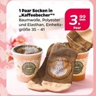 1 Paar Socken in 'Kaffeebecher' im aktuellen Netto mit dem Scottie Prospekt