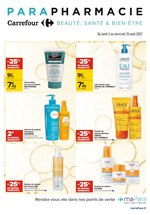 Catalogue Carrefour à Lille, avec 4 pages Prospectus Carrefour à Lille, "Parapharmacie", 4 pages, 02/08/2021 - 25/08/2021