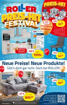 Küchenmöbel im aktuellen ROLLER Prospekt (Mönchengladbach) Küchenmöbel im ROLLER Prospekt "PREIS-HIT FESTIVAL" mit 24 Seiten (Mönchengladbach)