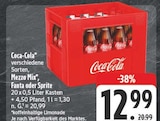 Aktuelle Coca Cola Angebote bei EDEKA in Freital Aktuelles Coca-Cola, Mezzo Mix, Fanta oder Sprite Angebot bei EDEKA in Freital ab 12,99 €