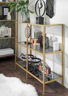 Segmüller Affing - Regal Granada Gold Metall Regal Granada Gold Metall Angebot bei Segmüller Affing im Prospekt Esszimmer zum verlieben