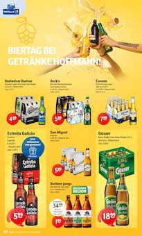 Bier im Getränke Hoffmann Prospekt "Aktuelle Angebote" mit 8 Seiten (Oranienburg)