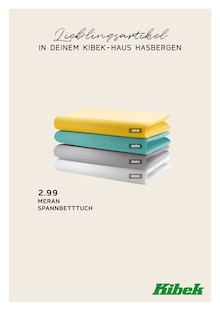 Spannbettlaken im Kibek Prospekt "MACH DAS ZUHAUSE ZU DEINEM ZUHAUSE" mit 27 Seiten (Osnabrück)