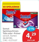 Spülmaschinen-Tabs im budni Prospekt Spülmaschinen-Tabs von Somat im aktuellen budni Prospekt für 4,29 €
