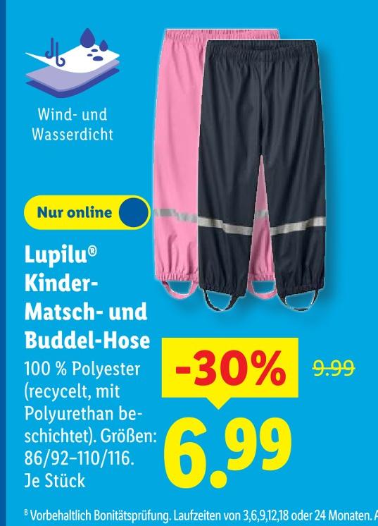 Kinder-Matsch- und Buddel-Hose