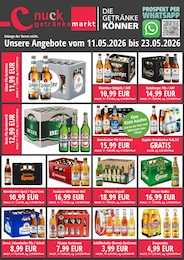 Nuck Getränke Prospekt: "DIE GETRÄNKEKÖNNER", 3 Seiten, 11.05.2026 - 23.05.2026