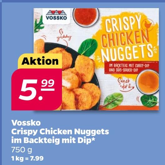 Crispy Chicken Nuggets im Backteig mit Dip