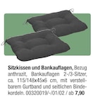 Sitzkissen und Bankauflagen Angebote bei Opti-Wohnwelt Cuxhaven für 7,90 €