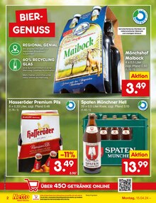 Bier im Netto Marken-Discount Prospekt "Aktuelle Angebote" mit 49 Seiten (Halle (Saale))