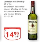 Aktuelle Whiskey Angebote bei GLOBUS in Krefeld Aktuelles Irish Whiskey Angebot bei GLOBUS in Krefeld ab 14,99 €