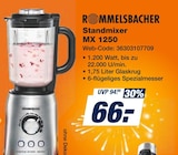 Standmixer MX 1250 Angebote von Rommelsbacher bei expert Aschaffenburg für 66,00 €