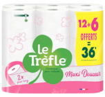 Papier Toilette Maxi Douceur Blanc Le Trèfle à 9,87 € dans le catalogue Auchan Hypermarché