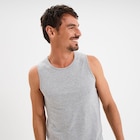 Débardeur col rond bretelles larges gris homme dans le catalogue La Halle