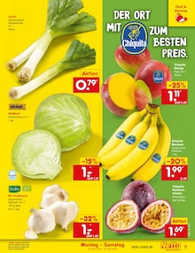 Bananen im Netto Marken-Discount Prospekt "Aktuelle Angebote" mit 62 Seiten (München)