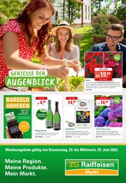 ZG Raiffeisen Prospekt für Rickenbach, Hotzenw mit 8 Seiten ZG Raiffeisen Prospekt für Rickenbach, Hotzenw: Geniesse den Augenblick!, 8 Seiten, 23.06.2022 - 29.06.2022