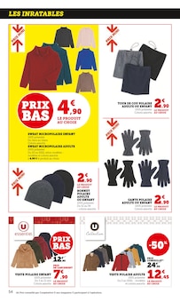 Promotion Chaussures Femme dans le prospectus Hyper U, valable du 04/11/2025 au 16/11/2025 Promo Chaussures Femme dans le catalogue Hyper U du moment à la page 54