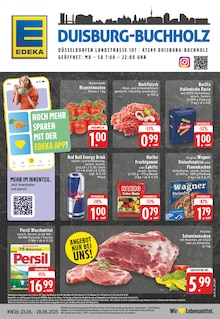 EDEKA Prospekt der Woche "Aktuelle Angebote" Seite 1, 23.06.2025 bis 28.06.2025 für Duisburg Aktueller EDEKA Prospekt "Aktuelle Angebote" Seite 1 von 24 Seiten für Duisburg