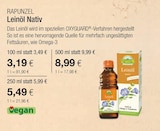 Leinöl Nativ Angebote von RAPUNZEL bei VITALIA Reformhaus Bremen für 3,19 €