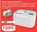 Eiscreme-/Joghurt-Maker ICM 3799 Angebote von Clatronic bei GLOBUS Gießen für 109,00 €