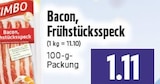Bacon, Frühstücksspeck bei EDEKA im Beselich Prospekt für 1,11 €