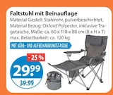 V-Markt - Faltstuhl mit Beinauflage Angebot im Prospekt Faltstuhl mit Beinauflage bei V-Markt im Prospekt "" für 29,99 €