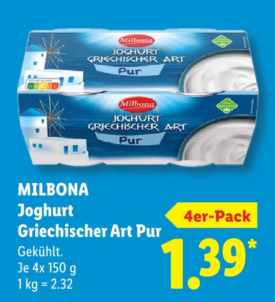Joghurt Griechischer Art Pur