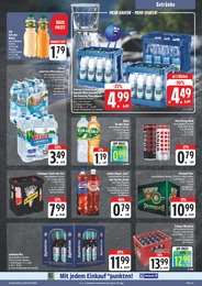 E center Mineralwasser im Prospekt 