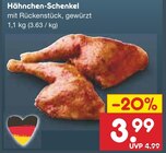 Aktuelles Hähnchen-Schenkel Angebot bei Netto Marken-Discount in Saarbrücken ab 3,99 €