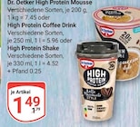 High Protein Mousse im Angebot bei GLOBUS in Neustadt High Protein Mousse Angebote von Dr. Oetker bei GLOBUS Neustadt für 1,49 €