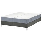 Boxspringbett Vågstranda fest/mittelfest/hellblau dunkelgrau 160x200 cm von LYNGÖR im aktuellen IKEA Prospekt für 928,00 €