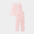 Promo Ensemble pyjama 2 pièces micro polaire rose poudrée fille à 9,99 € dans le catalogue La Halle à Orange