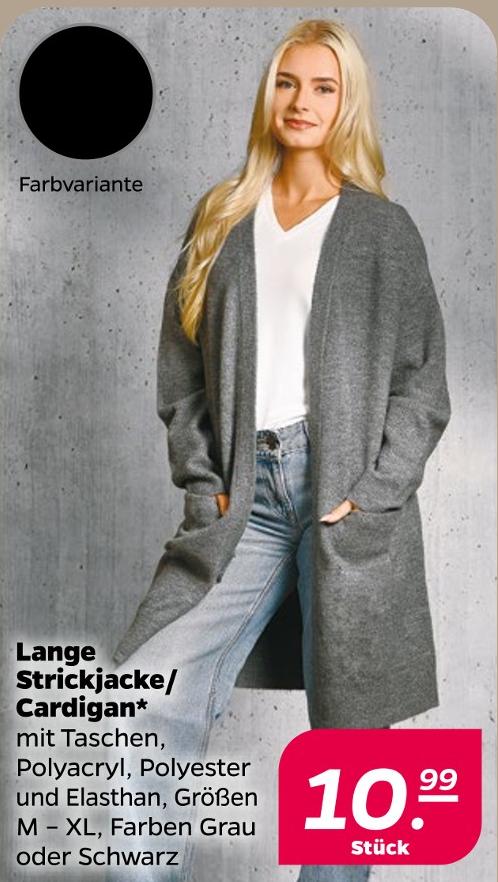 Lange Strickjacke/Cardigan