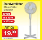 Standventilator Angebote bei Zimmermann Wolfsburg für 19,99 €