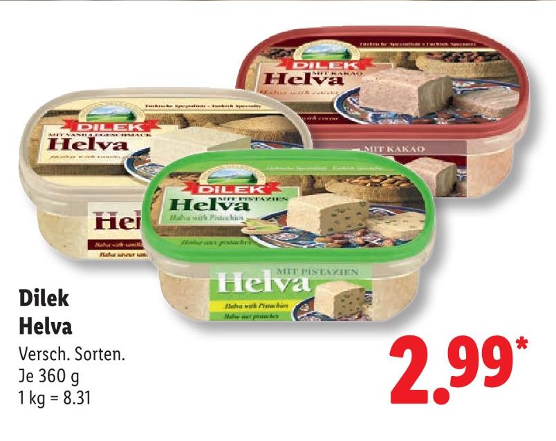 Helva mit Vanillearoma