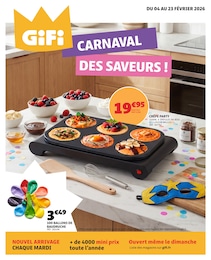 Prospectus Gifi à Marignane, "GIFI : CARNAVAL DES SAVEURS !", 24 pages, 05/02/2026 - 23/02/2026