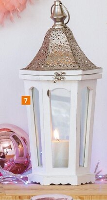 Holz-Laterne bei OBI in Offenbach Holz-Laterne im Angebot bei OBI Offenbach für 16,99 €