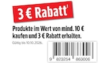 EDEKA - 3 € Rabatt1 Angebot im Prospekt 3 € Rabatt1 bei EDEKA im Prospekt "" für