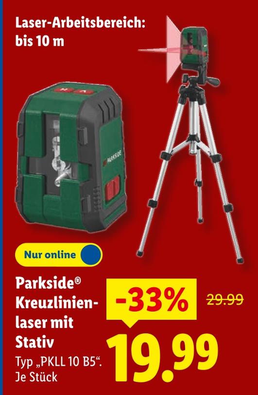 Kreuzlinienlaser mit Stativ