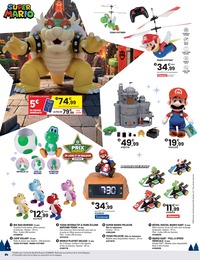 Prix et réduction Super Mario dans le prospectus JouéClub en cours Offre Super Mario dans le catalogue JouéClub du moment à la page 46